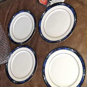 4 Lenox Debut Collection China Kelly Bread Plates 6.5in